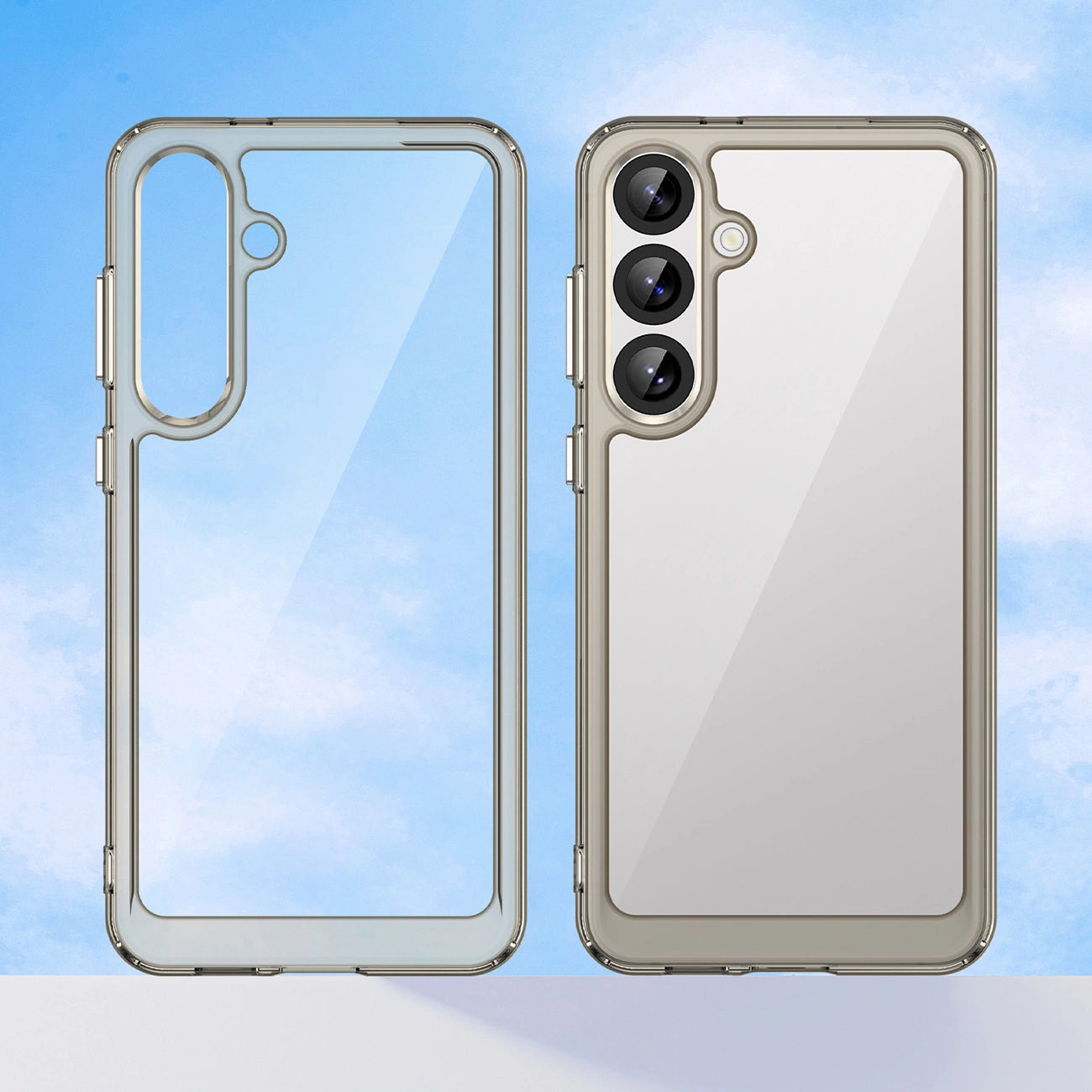 Outer Space Case with Gel Frame for Samsung Galaxy S25+ - Clear Black_6