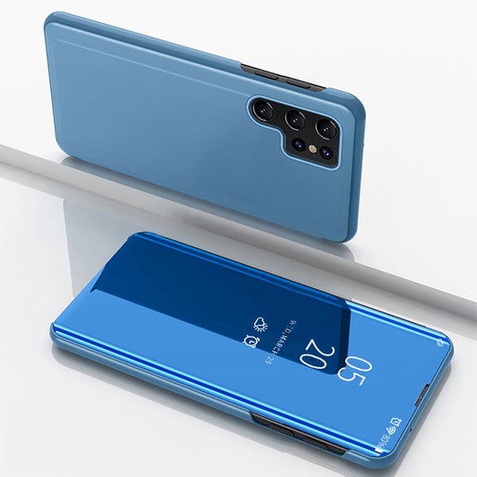 Clear View Case for Samsung Galaxy S25 Ultra Flip Cover - Blue_0