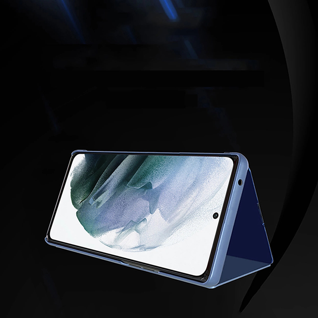 Clear View Case for Samsung Galaxy S25 Ultra Flip Cover - Blue_5
