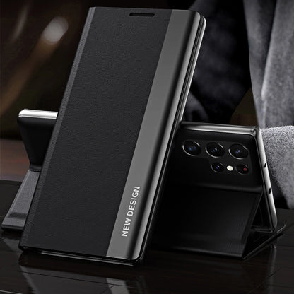 Sleep Case Pro Samsung Galaxy S25 Ultra Case with Flip and Stand - Black_1