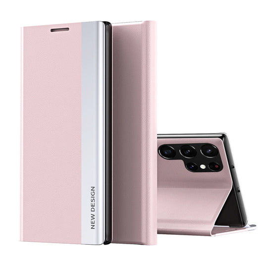 Sleep Case Pro Samsung Galaxy S25 Ultra Case with Flip and Stand - Pink_0