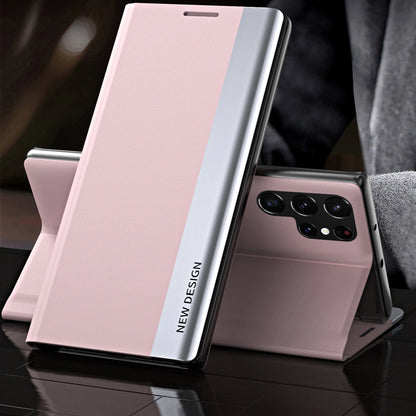Sleep Case Pro Samsung Galaxy S25 Ultra Case with Flip and Stand - Pink_1