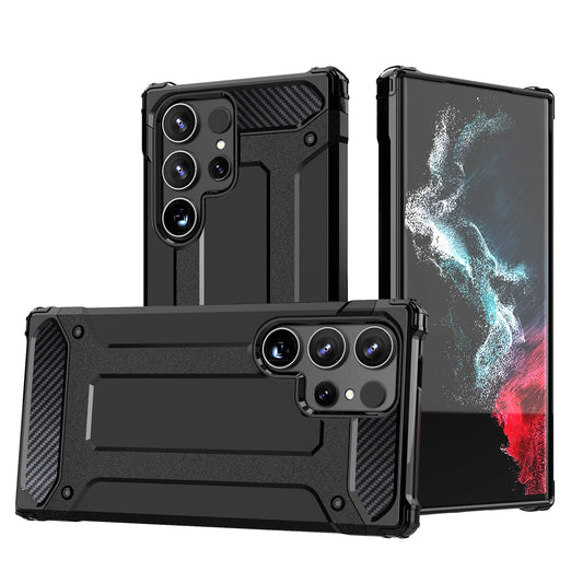 Hybrid Armor Case for Samsung Galaxy S25 Ultra Armored Hybrid Case - Black_0
