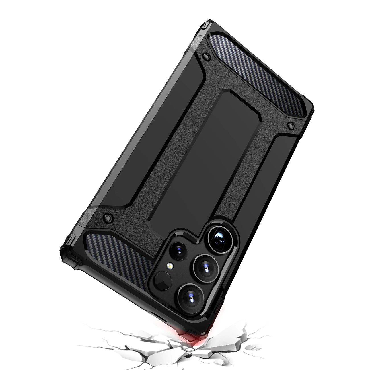 Hybrid Armor Case for Samsung Galaxy S25 Ultra Armored Hybrid Case - Black_6