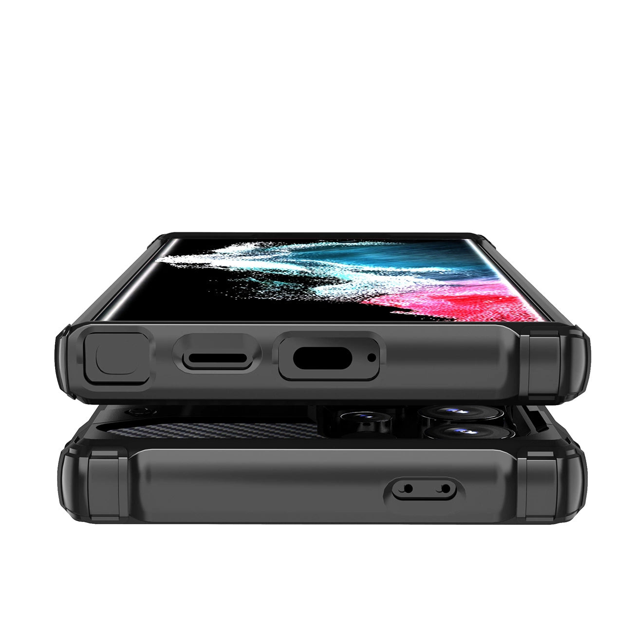 Hybrid Armor Case for Samsung Galaxy S25 Ultra Armored Hybrid Case - Black_7
