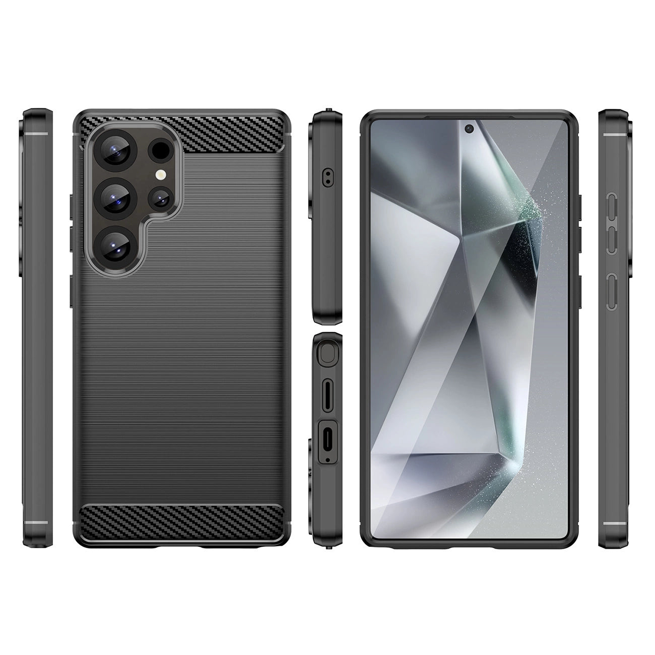 Carbon Case for Samsung Galaxy S25 Ultra - Black_1