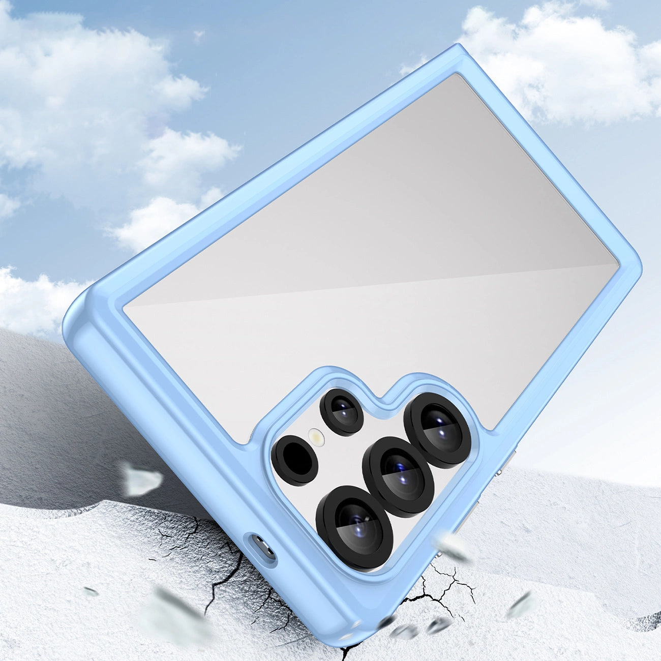 Outer Space Case with Gel Frame for Samsung Galaxy S25 Ultra - Blue_2