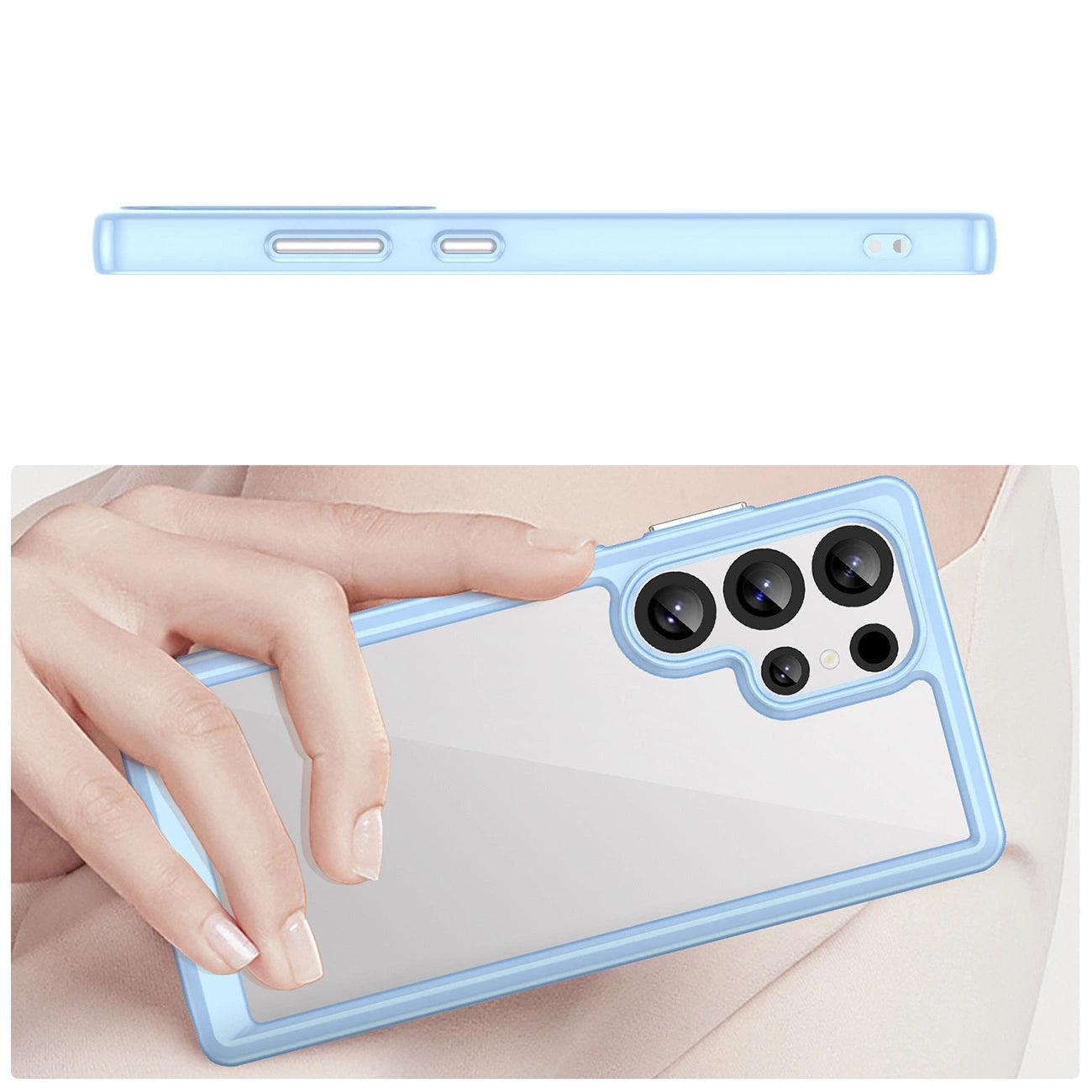 Outer Space Case with Gel Frame for Samsung Galaxy S25 Ultra - Blue_3