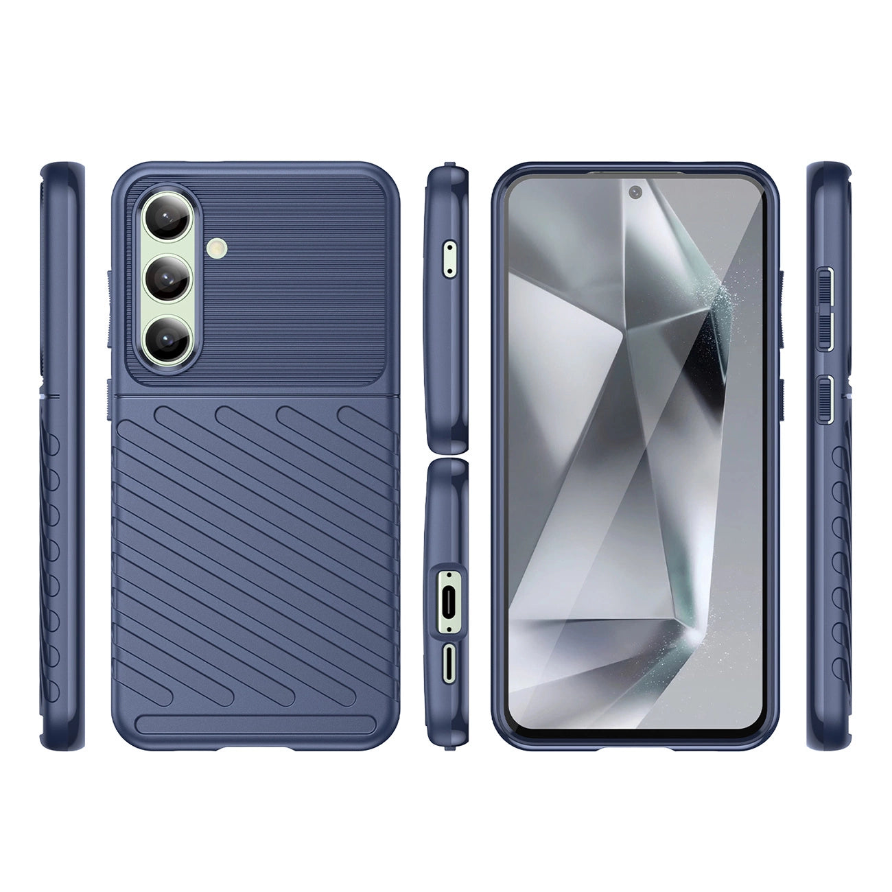 Thunder Case for Samsung Galaxy S24 FE silicone armor cover - blue_2