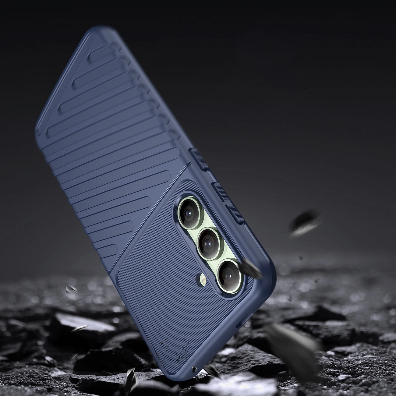 Thunder Case for Samsung Galaxy S24 FE silicone armor cover - blue_3