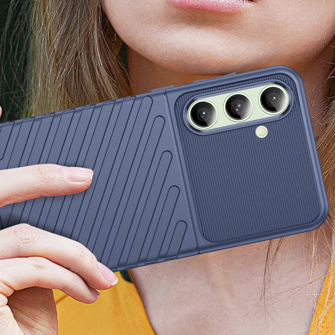 Thunder Case for Samsung Galaxy S24 FE silicone armor cover - blue_5