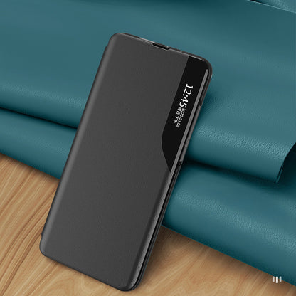 Eco Leather View Case for Samsung Galaxy S24 FE with Flip and Stand - Black_5