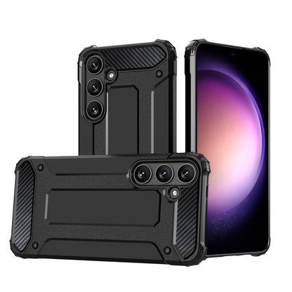 Hybrid Armor Case for Samsung Galaxy S24 FE Armored Hybrid Case - Black_0