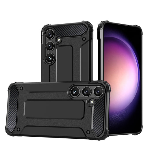 Hybrid Armor Case for Samsung Galaxy S24 FE Armored Hybrid Case - Black_0