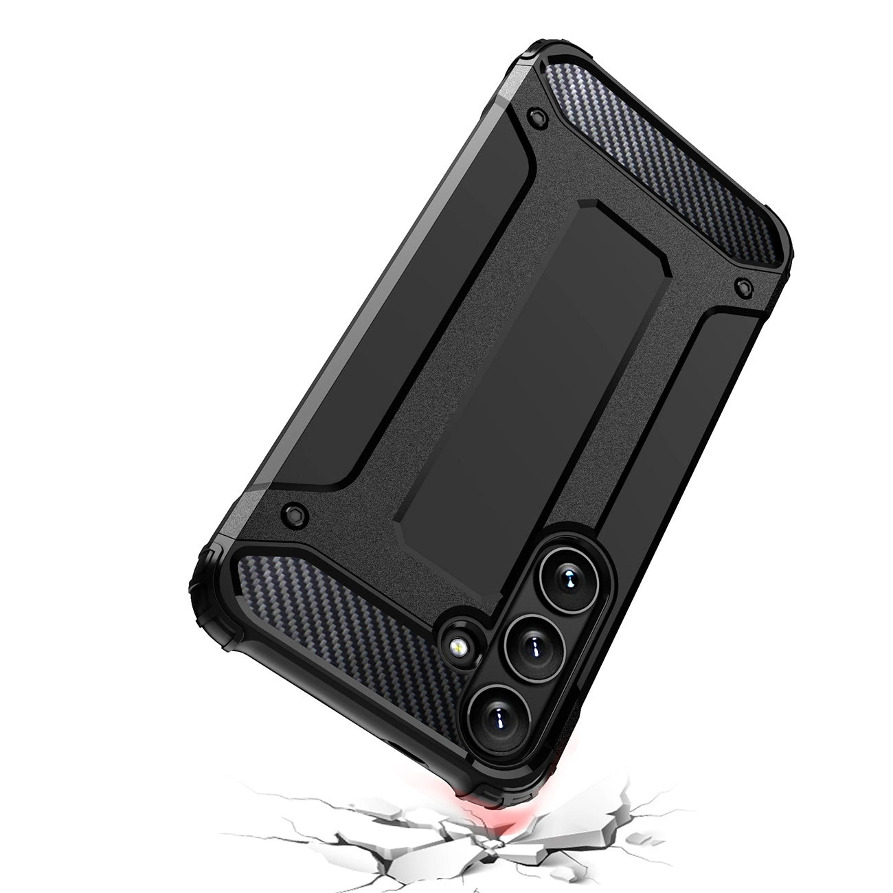 Hybrid Armor Case for Samsung Galaxy S24 FE Armored Hybrid Case - Black_6