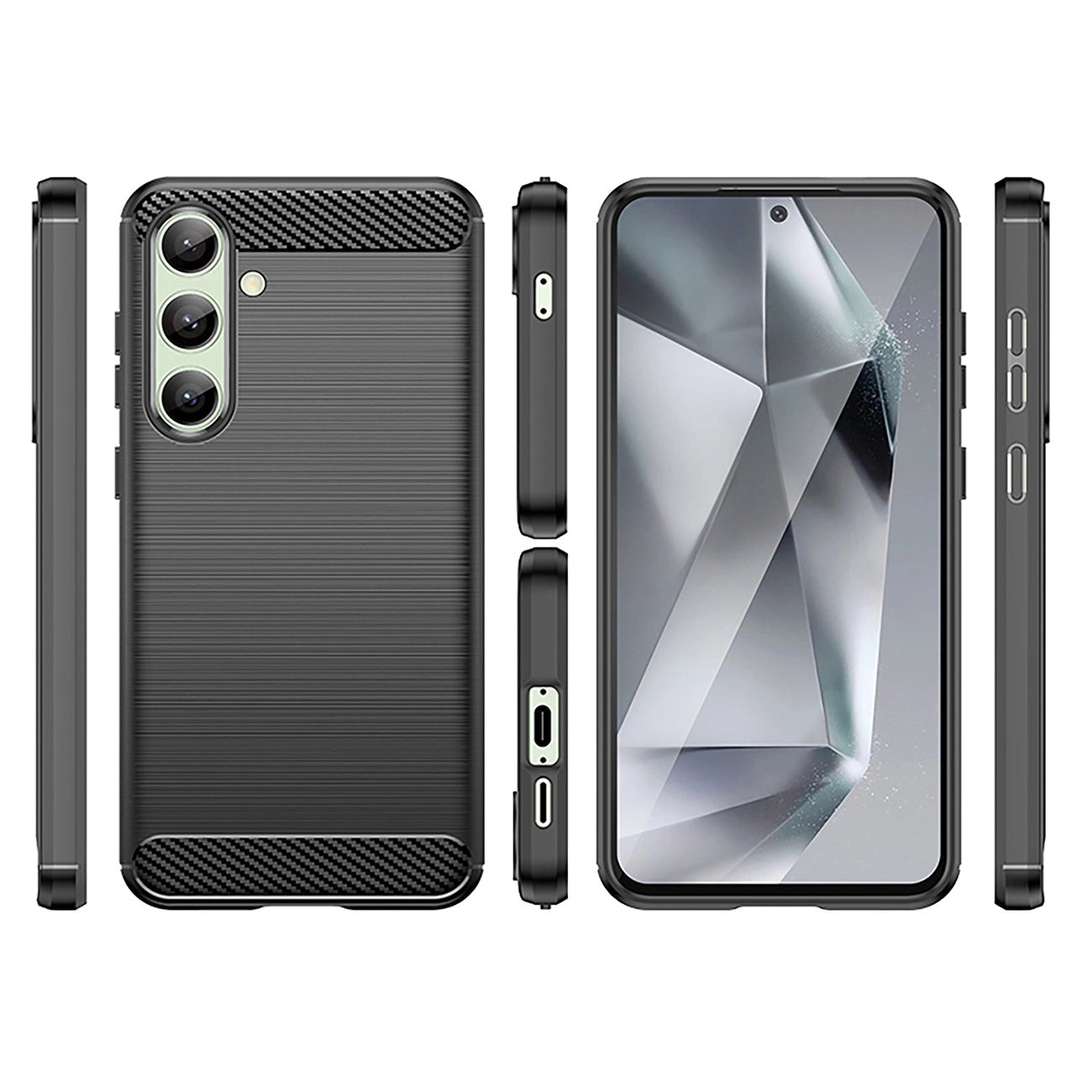 Carbon Case for Samsung Galaxy S24 FE - Black_1