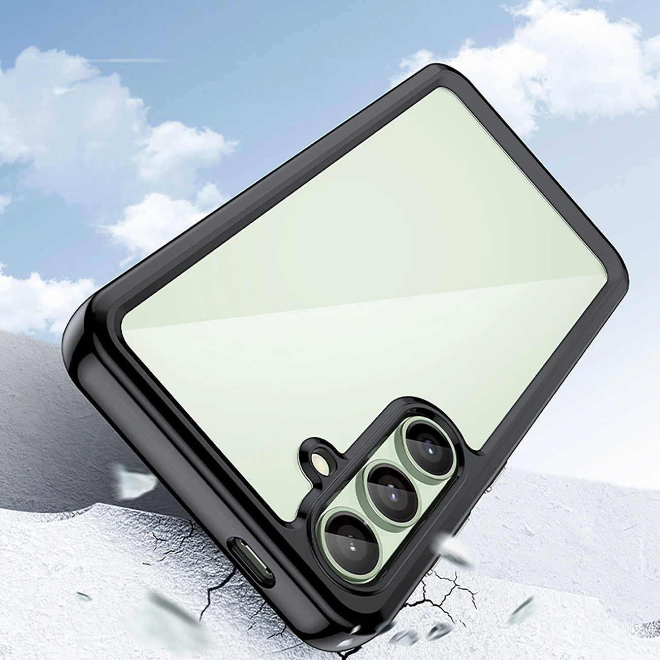 Outer Space Case with Gel Frame for Samsung Galaxy S24 FE - Black_5