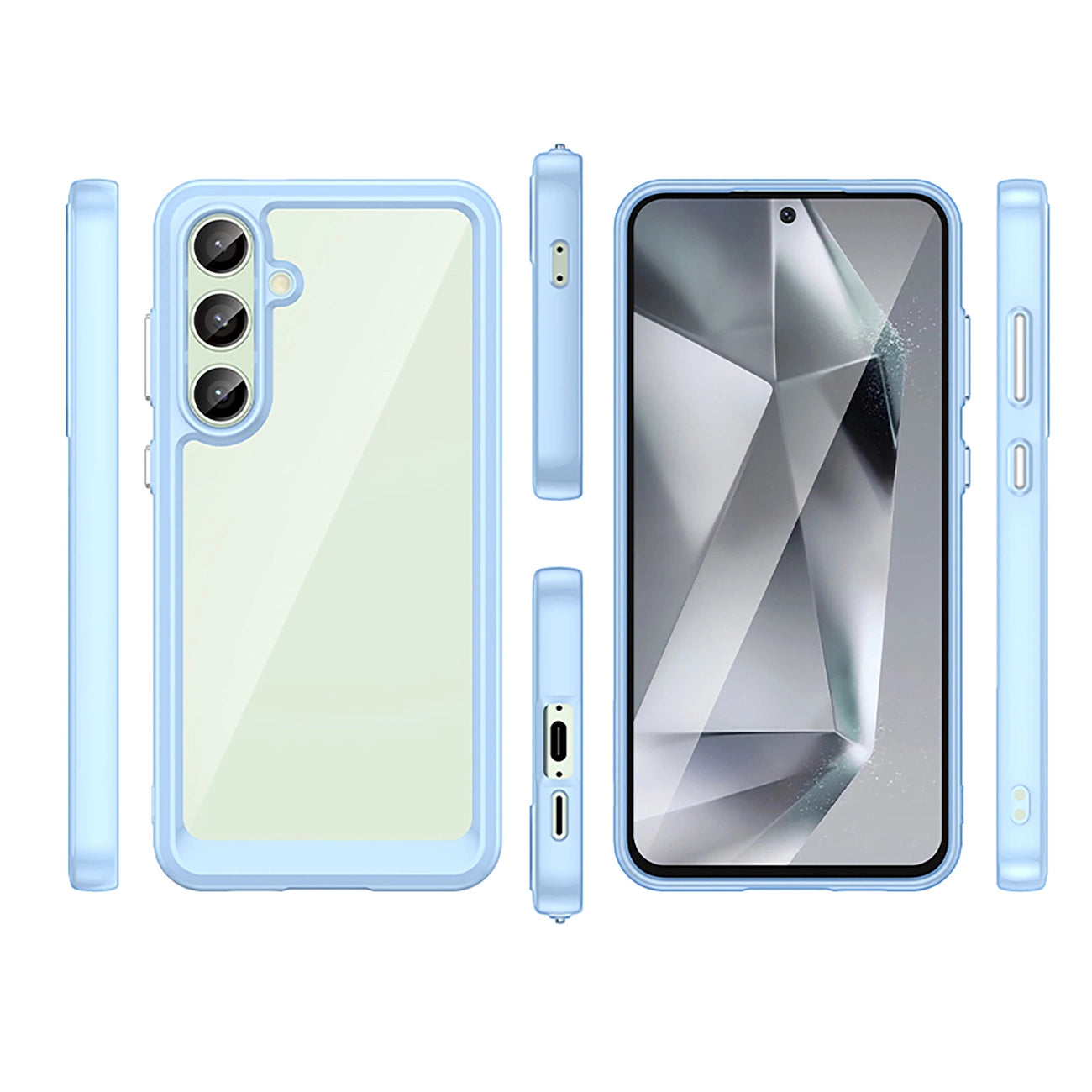 Outer Space Case with Gel Frame for Samsung Galaxy S24 FE - Blue_4
