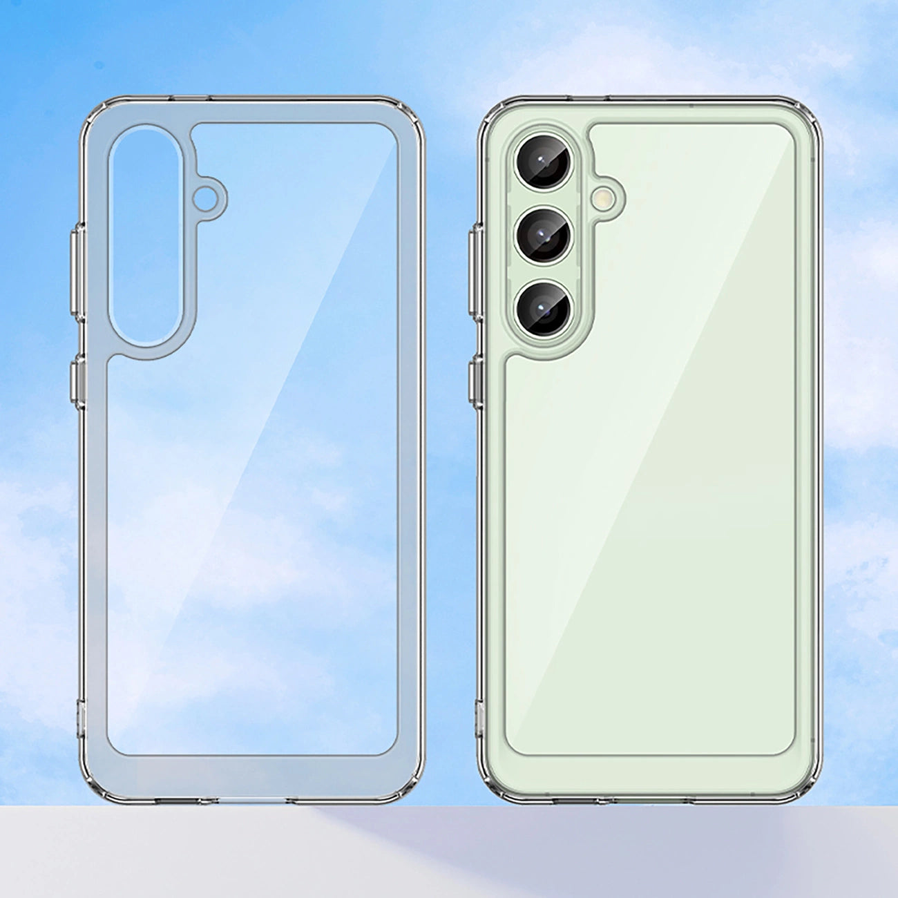 Outer Space Case with Gel Frame for Samsung Galaxy S24 FE - Transparent_2