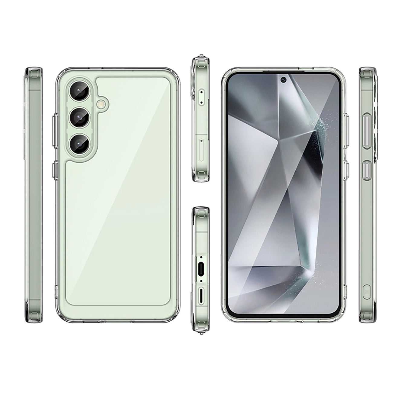 Outer Space Case with Gel Frame for Samsung Galaxy S24 FE - Transparent_5