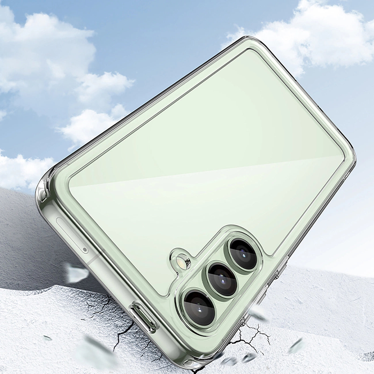 Outer Space Case with Gel Frame for Samsung Galaxy S24 FE - Transparent_6