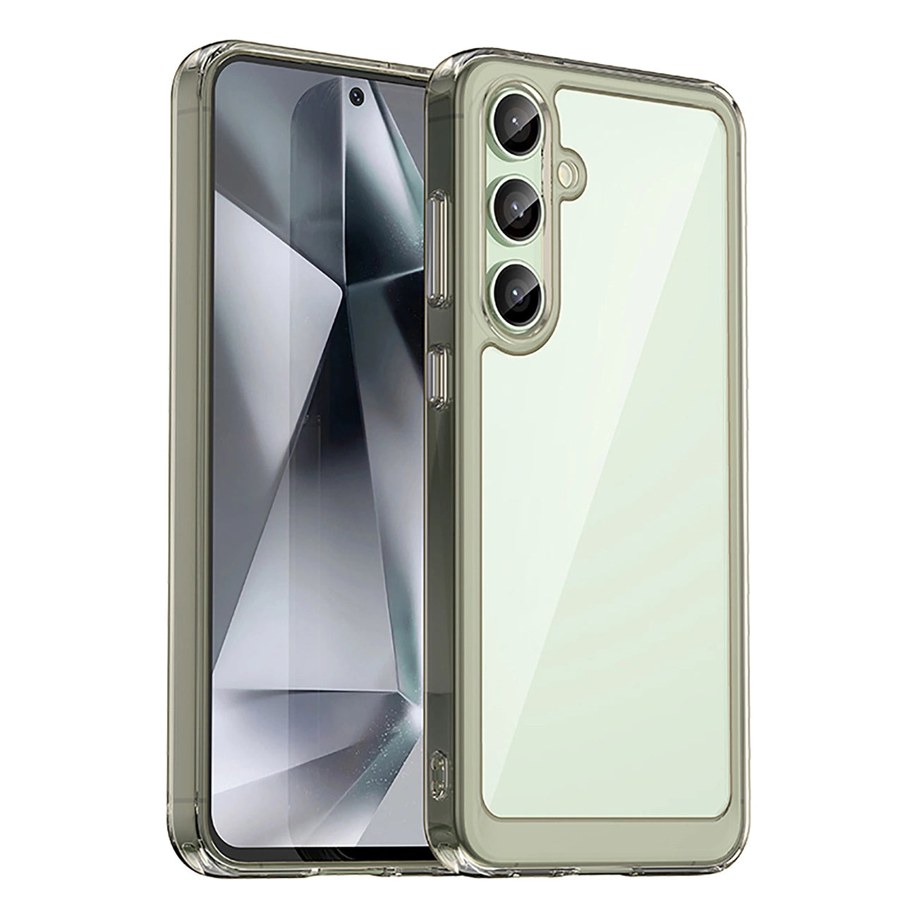 Outer Space Case with Gel Frame for Samsung Galaxy S24 FE - Clear Black_0