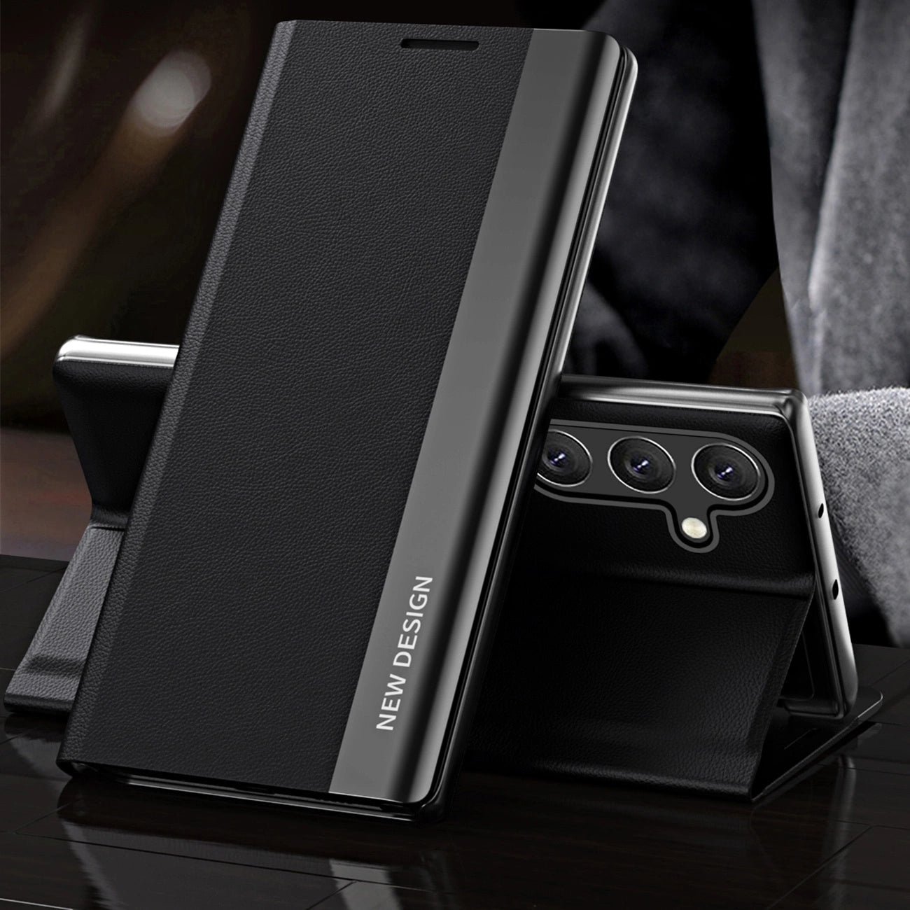 Sleep Case Pro Samsung Galaxy A16 / A16 5G Case with Flip and Stand - Black_1