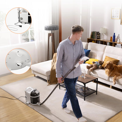 UWANT B200 12000Pa 1900W washing vacuum cleaner with Deep Cleaning steam cleaning function - white_10