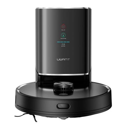 UWANT U100 Robot Vacuum Cleaner with Mop Function + Charging/Cleaning Station - Black_0
