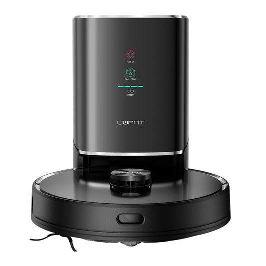 UWANT U100 Robot Vacuum Cleaner with Mop Function + Charging/Cleaning Station - Black_0