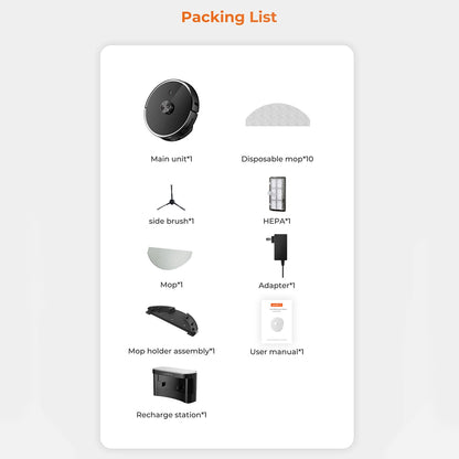 UWANT U100 Lite Robot Vacuum Cleaner with Mop Function + Charging Station - Gray_6