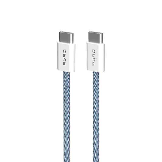 Puro Fabrik 60W USB-C - USB-C Cable 1.5m - Blue_0