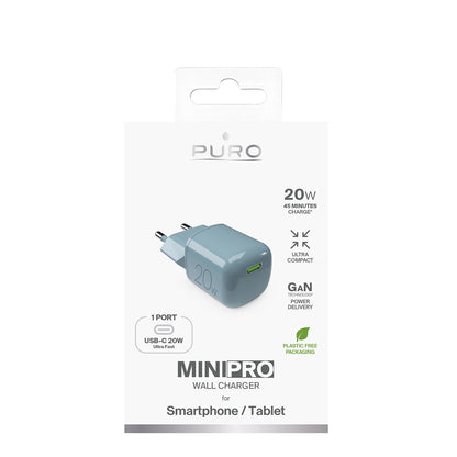 Puro 20W GaN USB-C Wall Charger - Green_1
