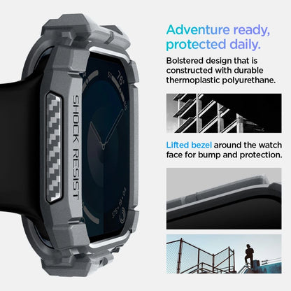 Spigen Rugged Armor Case for Apple Watch 10 46mm - Gray_9