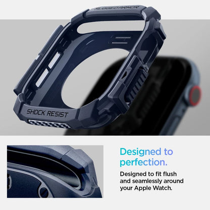 Spigen Rugged Armor Case for Apple Watch 10 46mm - Navy Blue_10