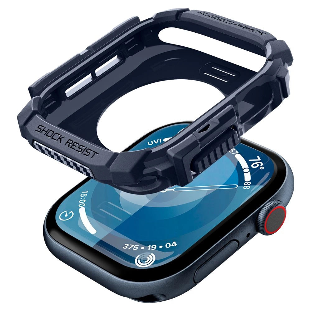Spigen Rugged Armor Case for Apple Watch 10 46mm - Navy Blue_4
