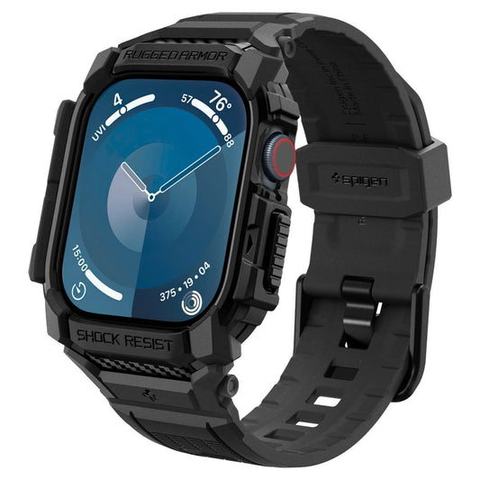Spigen Rugged Armor Case for Apple Watch 10 46mm - Black_0