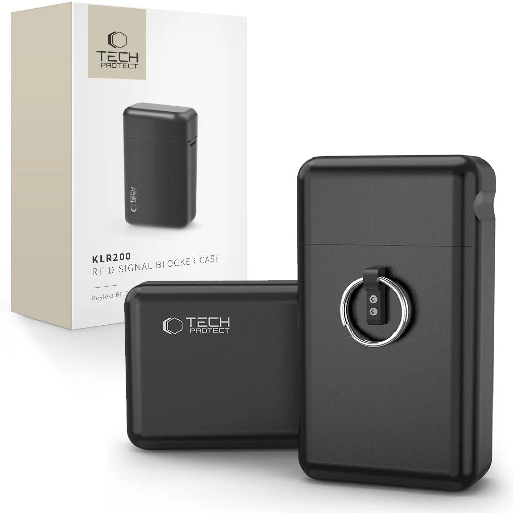 Tech-Protect KLR200 Metal Car Key Case RFID Blocking - Black_0