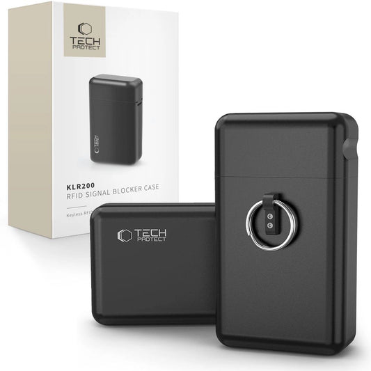 Tech-Protect KLR200 Metal Car Key Case RFID Blocking - Black_0