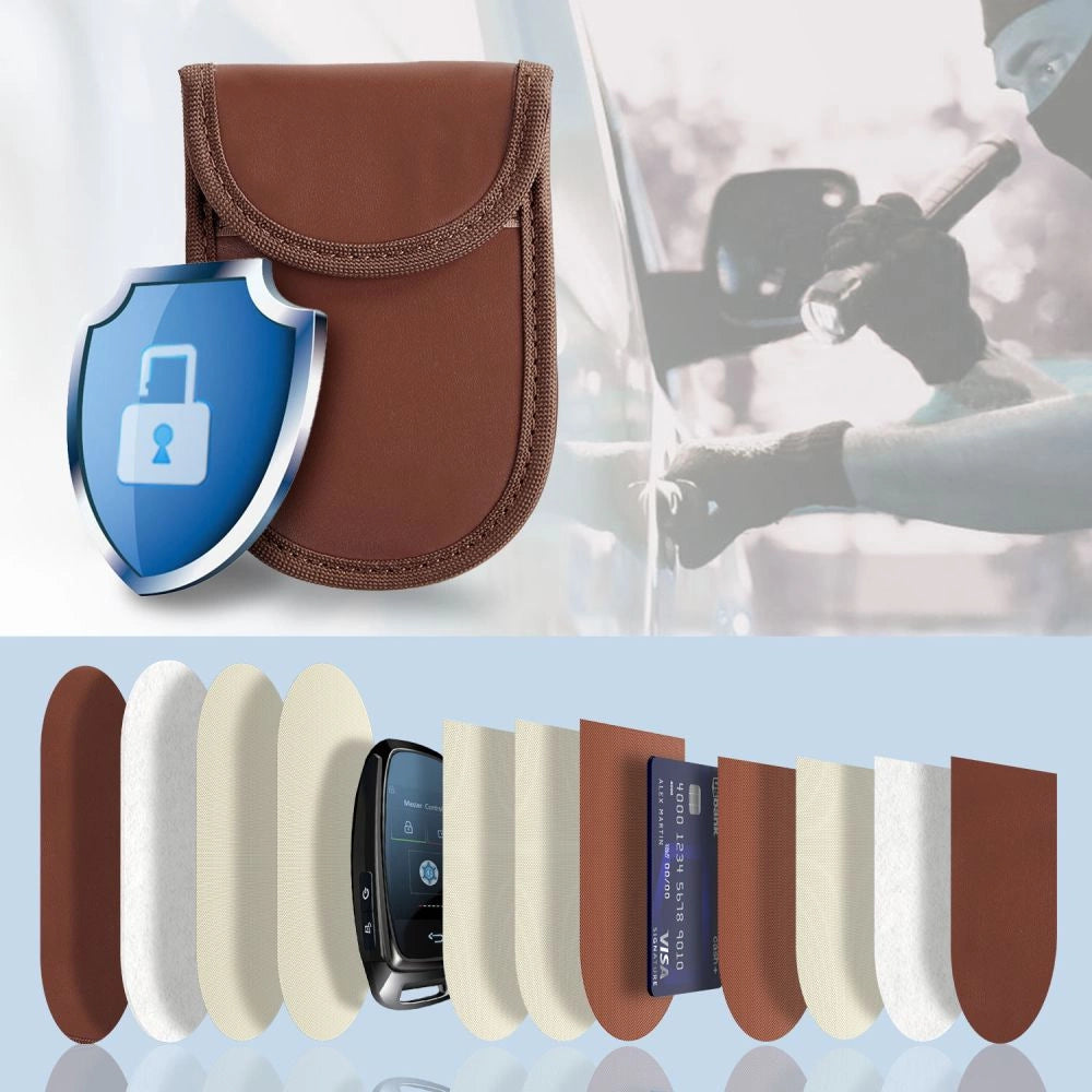 Tech-Protect KLR100 RFID Blocking Car Key Case - Brown_1
