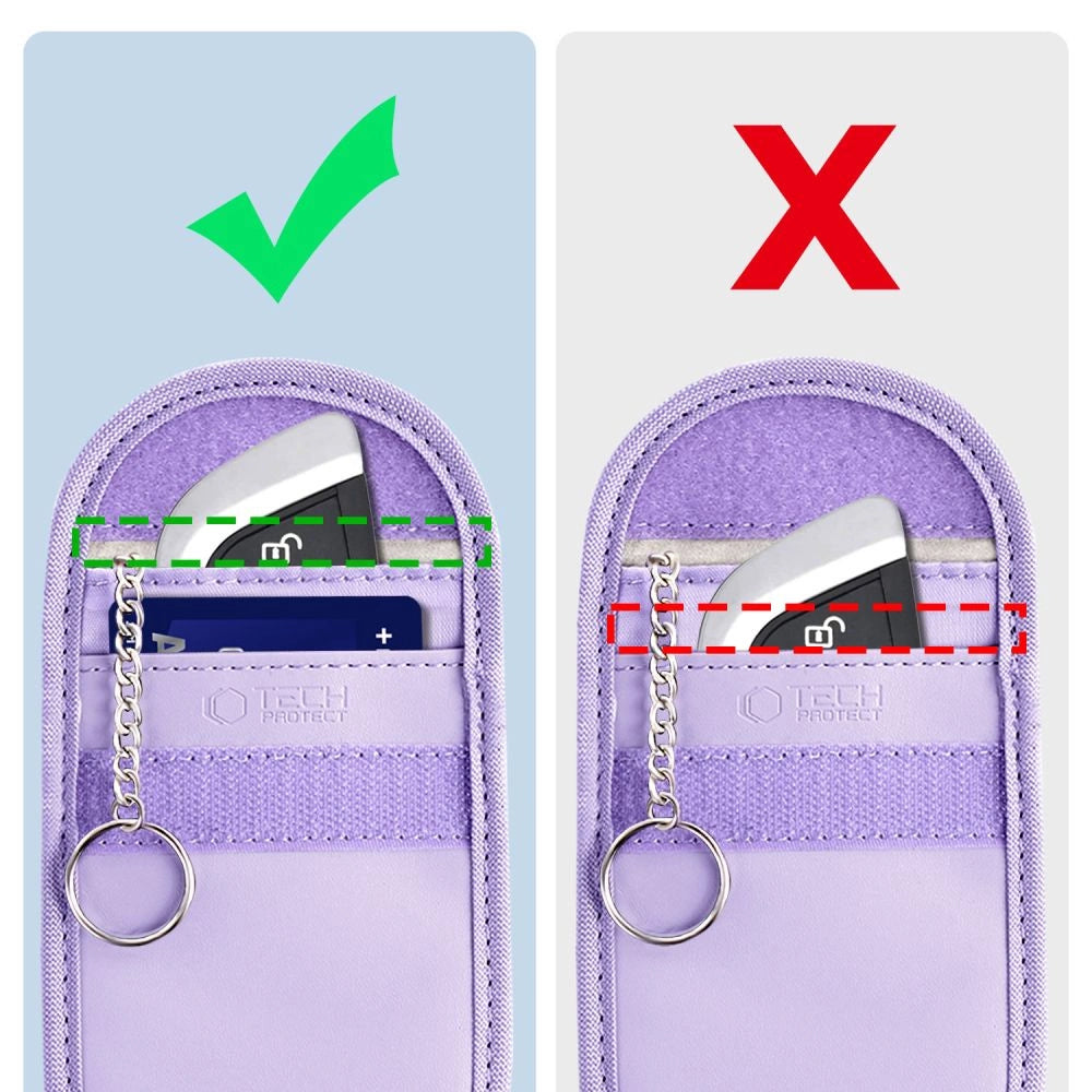 Tech-Protect KLR100 RFID Blocking Car Key Case - Purple_2