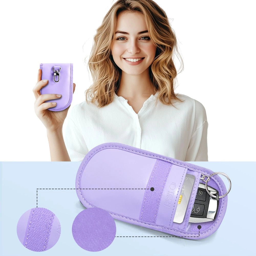 Tech-Protect KLR100 RFID Blocking Car Key Case - Purple_3