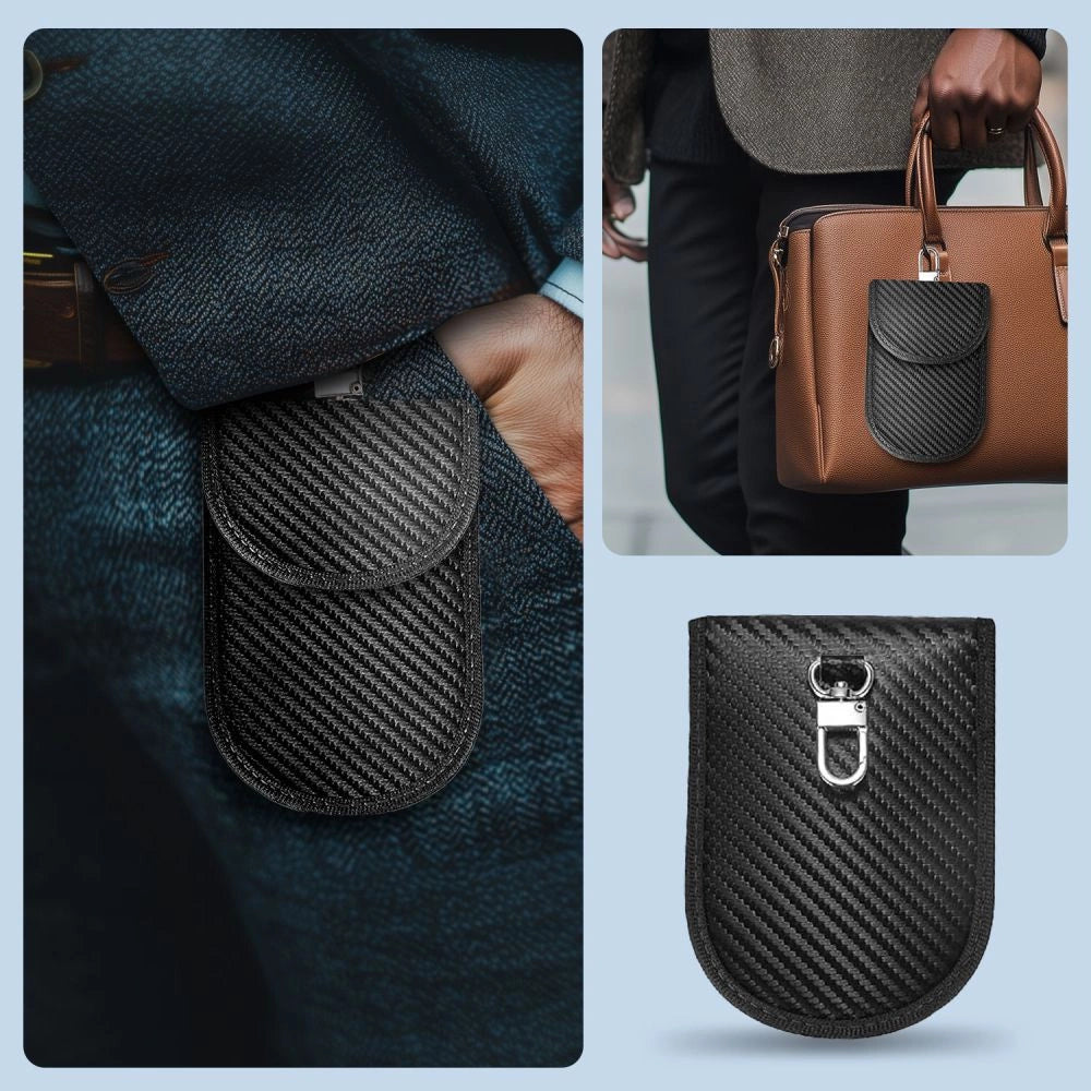 Tech-Protect KLR100 RFID Blocking Car Key Case - Black - Carbon_4