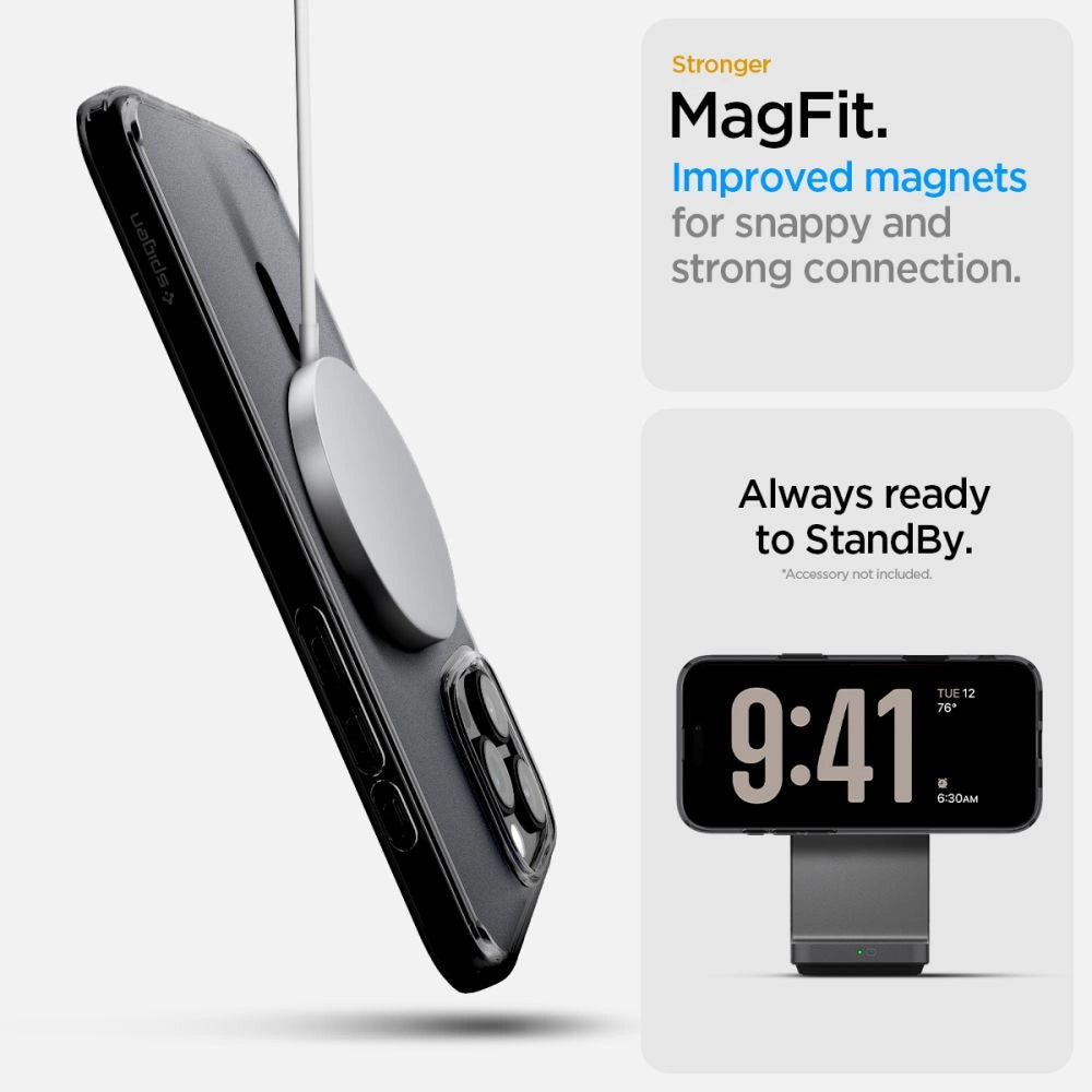 Spigen Ultra Hybrid &quot;T&quot; MagSafe Case for iPhone 16 Pro Max - Black_8