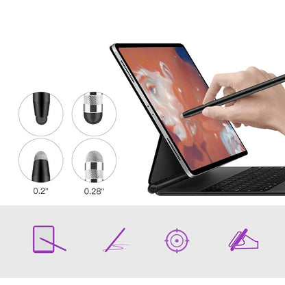 Tech-Protect USP100 4-TIP Touch Stylus Passive Pen - Black_4