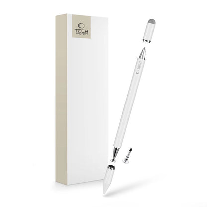 Tech-Protect USP200 3-TIP Stylus Passive Pen - White_0