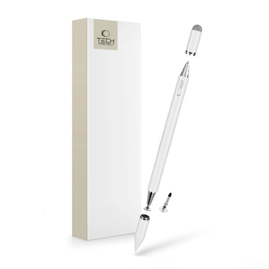 Tech-Protect USP200 3-TIP Stylus Passive Pen - White_0