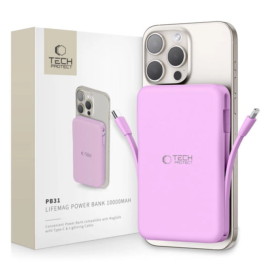 Tech-Protect PB31 MagSafe 10000mAH Power Bank - Purple_0