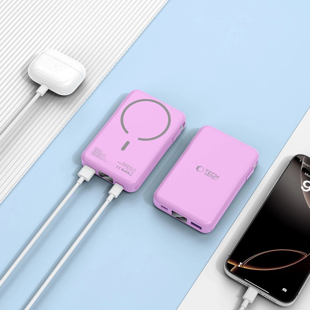 Tech-Protect PB31 MagSafe 10000mAH Power Bank - Purple_6