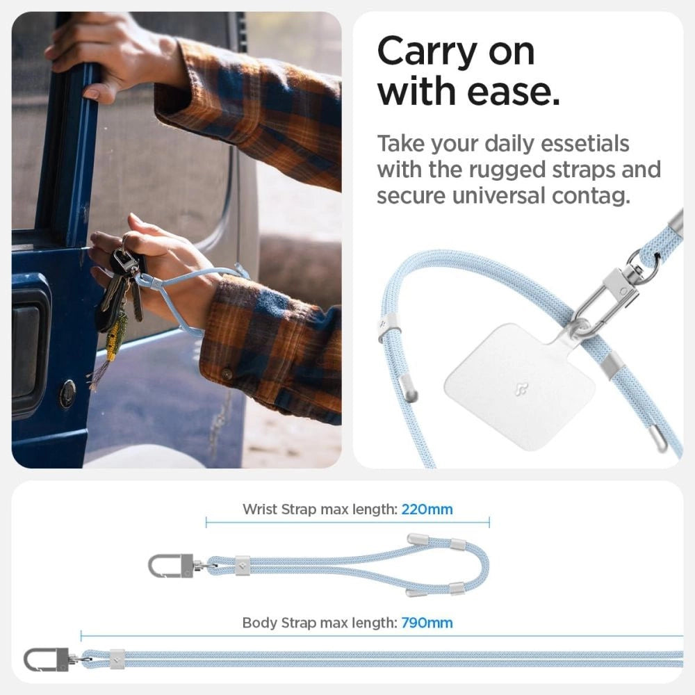 Spigen Universal Set Lanyard and Pendant - Blue_10